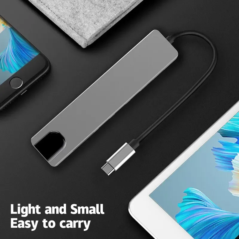 Type C 8 In 1 USB C Hub Docking Station Laptop Macbook - Image 4