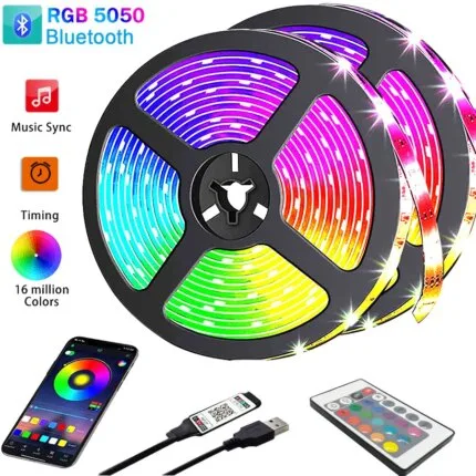 Led 5M Usb Light Strips Led Rgb Tape Wall Room Chain Lights