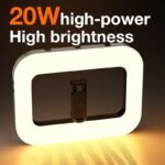 Smartphone Video Rig with Light Cell Handheld Stabilizer with Ring Light for Filmmaking Live YouTube Tiktok Video Recording - Image 2