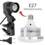E27 65W Bulb Lamp 3200K-5500K LED Photo Lighting Studio Video Daylight Lamp with Remote Control For Softbox Photographic Light - Image 4