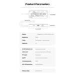 USB C Hub 8-In-1 Type-C 3.1 To 4K Adapter 5GB RJ45 SD/TF Card Reader Hub Dark Sky Gray & Transparent USB 3.0 100W PD For Laptops - Image 6