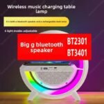 Bluetooth Speaker Colorful Ambient Light Alarm Clock Wireless Charging Night Light Multi-function Desktop Bluetooth Speaker. - Image 3