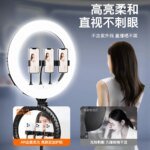 18 inch with battery LED ring light mobile phone live broadcast bracket soft light filling light Internet celebrity live streami - Image 4