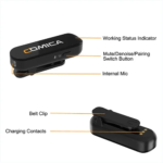 Comica Vimo S mi Wireless Microphone With Charging Case for iPhone Wireless Lavalier Microphone - Image 5