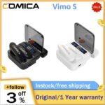 Comica Vimo S mi Wireless Microphone With Charging Case for iPhone Wireless Lavalier Microphone