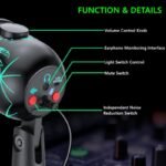 RGB Condenser Microphones with Light Tabletop Mic for Phone Laptop PC Live Streaming Video Record Denoise Gaming Microphone - Image 5