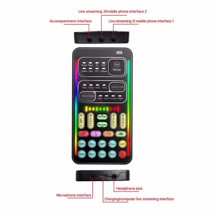 Voice Changer Wireless Microphone sound card - Image 3