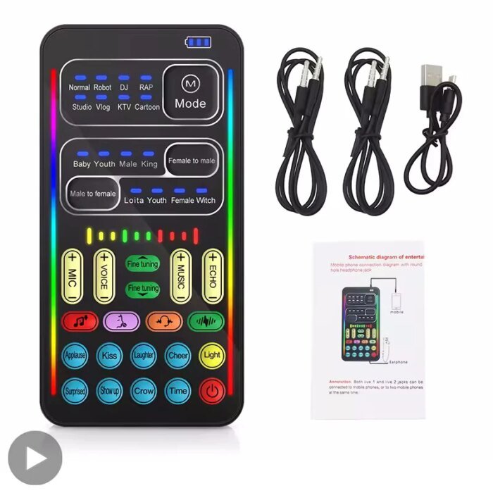 Voice Changer Wireless Microphone sound card - Image 1