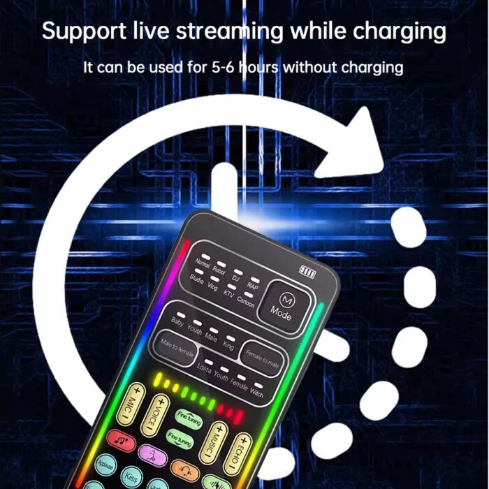 Voice Changer Wireless Microphone sound card - Image 2