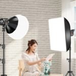 Video Studio Kit 150W Photography Light Dimmable Remote Control LED Lamp 2m Tripod Flash Studio Accessories 3000-6000K 3 Colors - Image 5