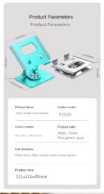 Foldable Tablet Bracket Stand 360 Degree Rotating Portable Laptop Bracket Hollow Heat Dissipation Height Adjustable Accessories - Image 2