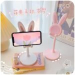 Little Rabbit Cute Cartoon Mobile Phone Stand Desktop Adjustable Surface Lift Lazy Selfie Live Support Stand - Image 2