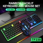 Gamer Keyboard And Mouse PC Gaming Keyboard RGB Backlit Keyboard Rubber Keycaps Wired Spanish Keyboard Mouse Gamer Gaming Mouse - Image 6