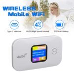 Travel WiFi Hotspot SIM Slot LED Display 4G 5G Mobile Hotspot 300Mbps Stable Connection Supports 10 Devices for Outdoor for RV