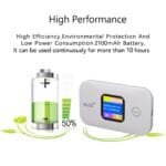 Travel WiFi Hotspot SIM Slot LED Display 4G 5G Mobile Hotspot 300Mbps Stable Connection Supports 10 Devices for Outdoor for RV - Image 2